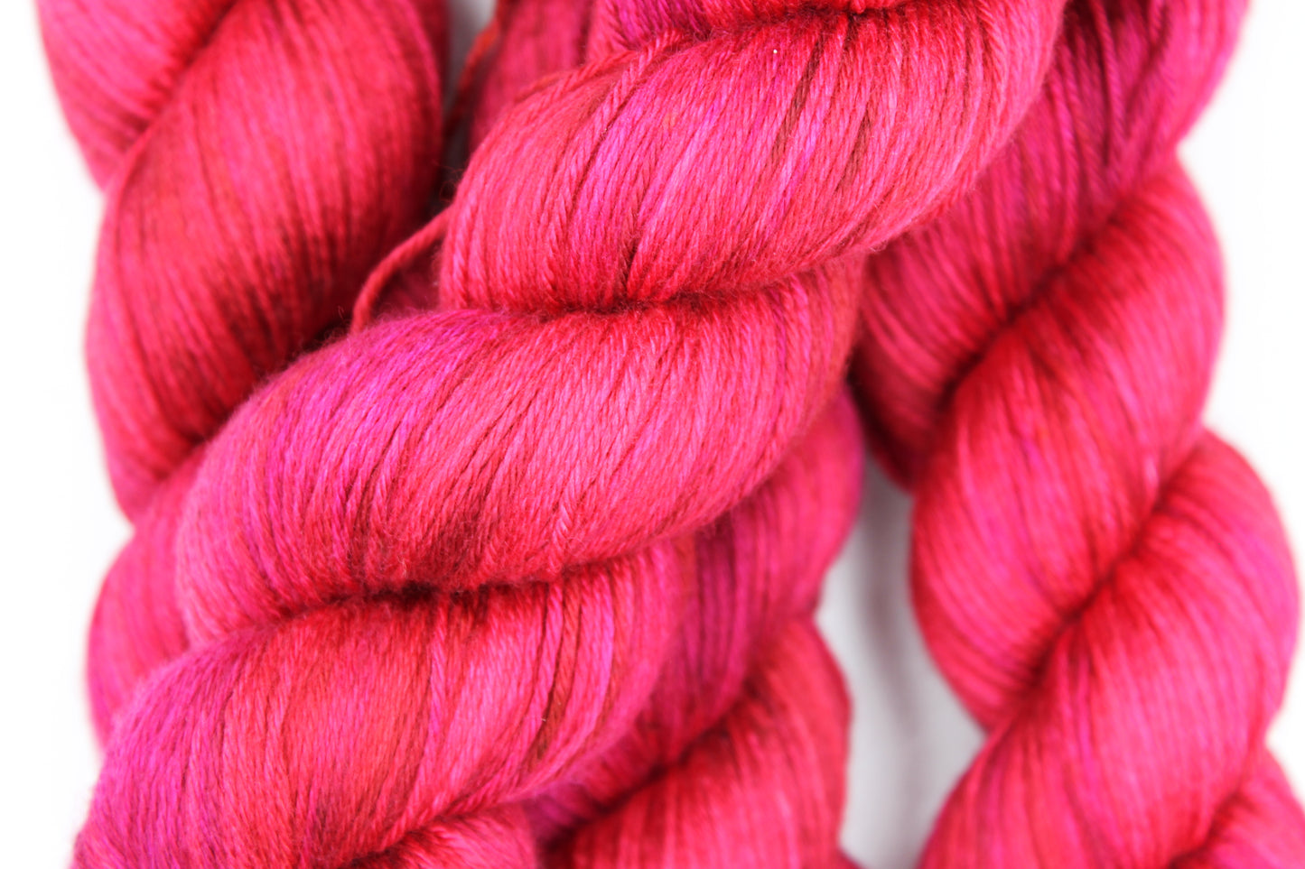 Red Velvet Sock skein  50% Superwash Merino Wool 50% Silk 100g Skein