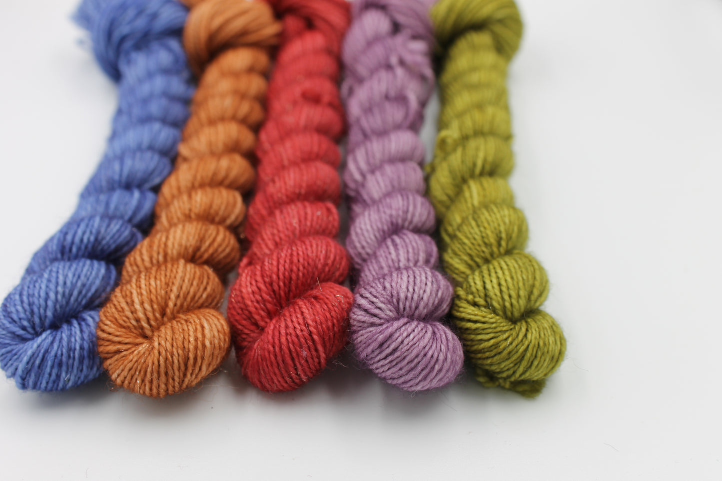 Harvest Sparkle Mini Skein Set Premium Sock 75% SuperWash  Merino,20% Nylon, 5% Stellina.5x20g