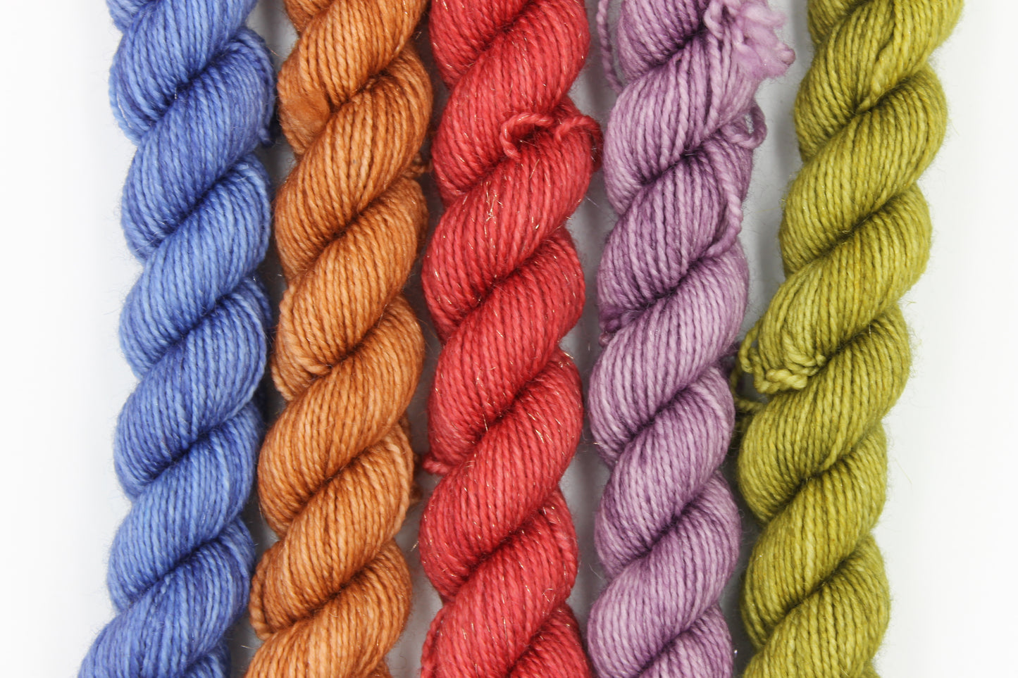 Harvest Sparkle Mini Skein Set Premium Sock 75% SuperWash  Merino,20% Nylon, 5% Stellina.5x20g