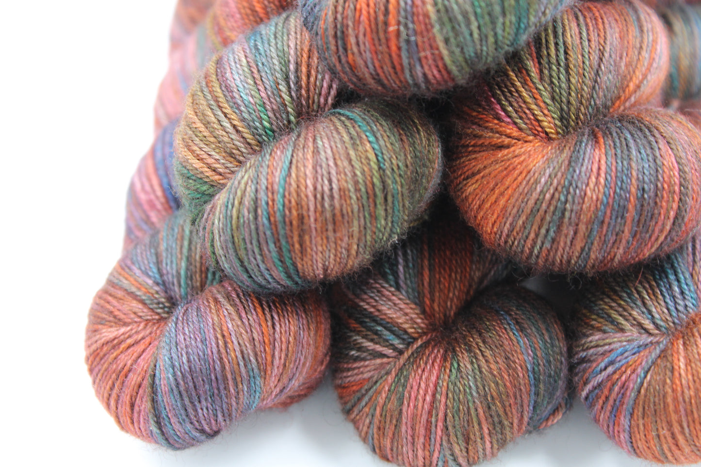 Serendipity Sock Skein 60% SuperWash Merino 20% silk  and 20% Yak Hand Dyed Yarn