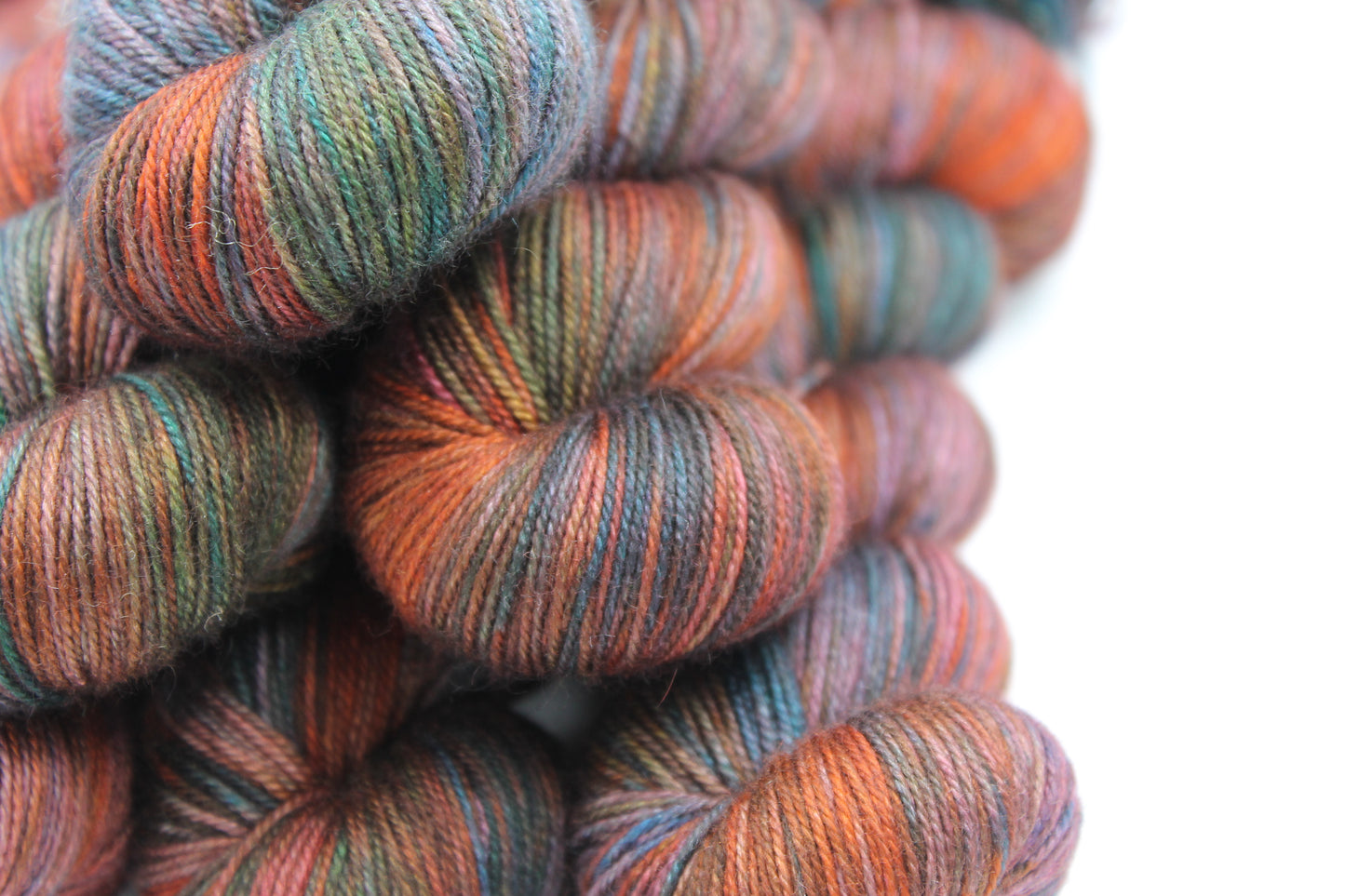 Serendipity Sock Skein 60% SuperWash Merino 20% silk  and 20% Yak Hand Dyed Yarn