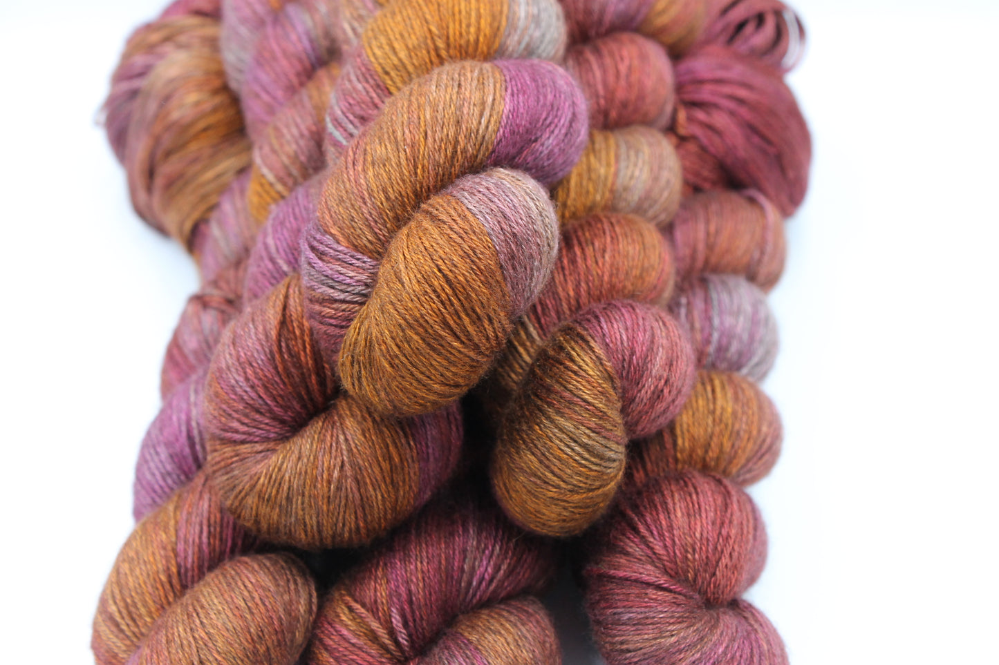 Rustberry Sock Skein 50% Yak 50% Silk 100g