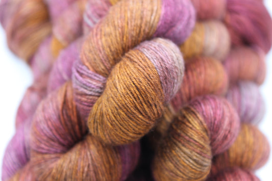 Rustberry Sock Skein 50% Yak 50% Silk 100g