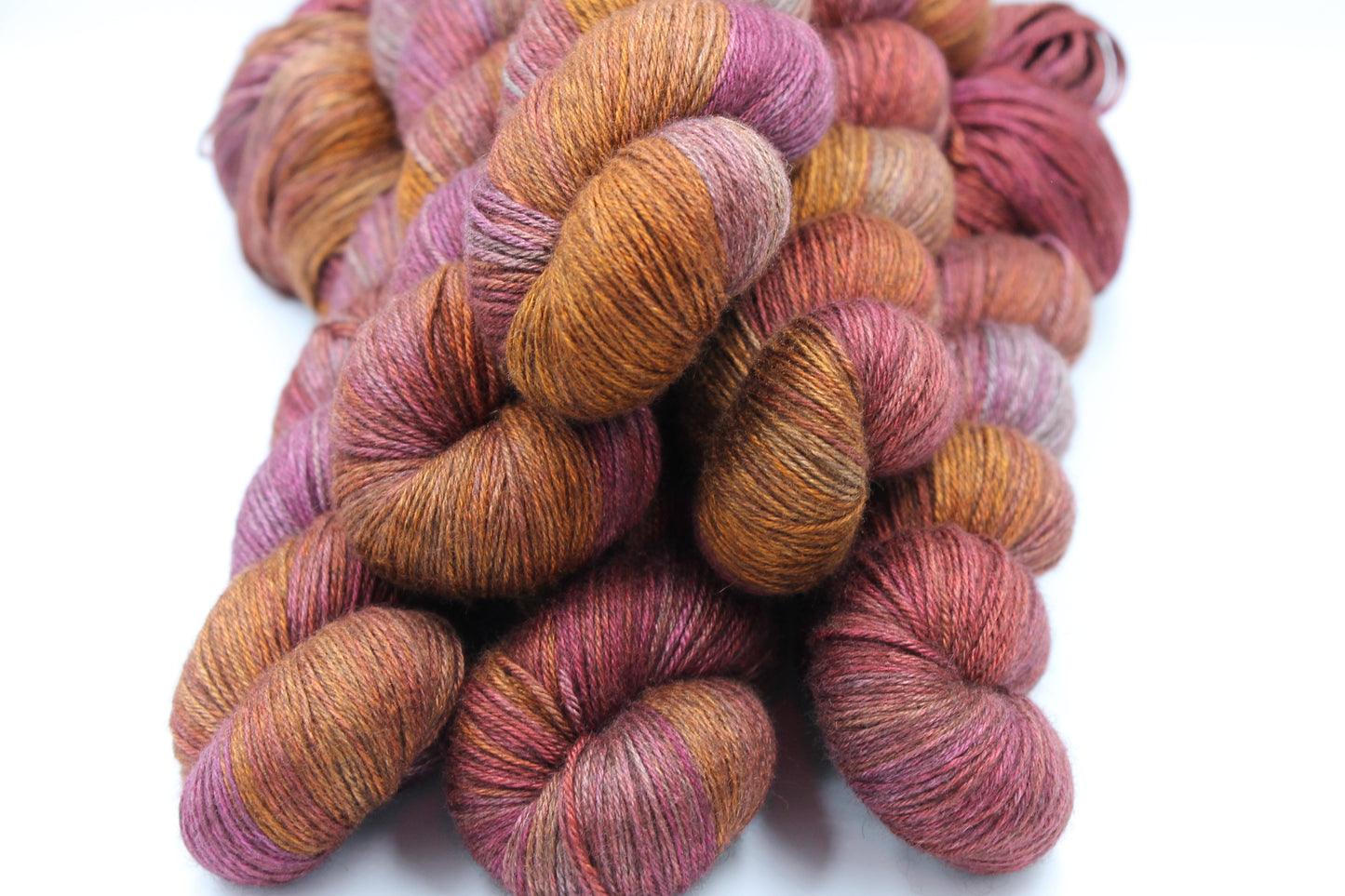 Rustberry Sock Skein 50% Yak 50% Silk 100g