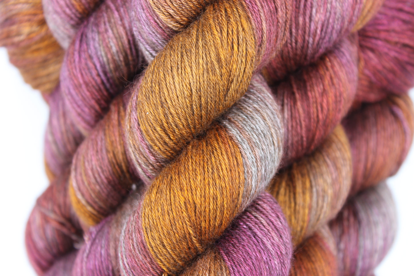 Rustberry Sock Skein 50% Yak 50% Silk 100g