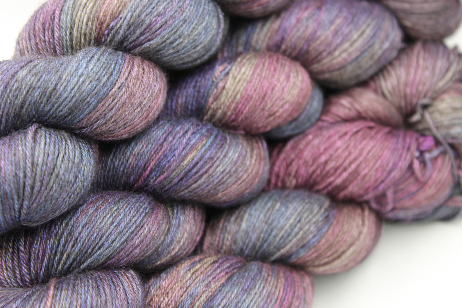Ashenberry Yak Silk Sock Yarn 50% Yak 50% Silk 100g - Attic Spin Dye