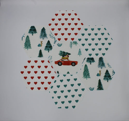 Festive Christmas Hexagonal Epp KIt