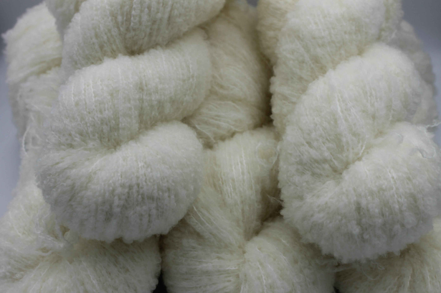 Neve 80% Superfine Merino Wool Boucle Yarn - 20% Nylon Lace Weight 100g Skein