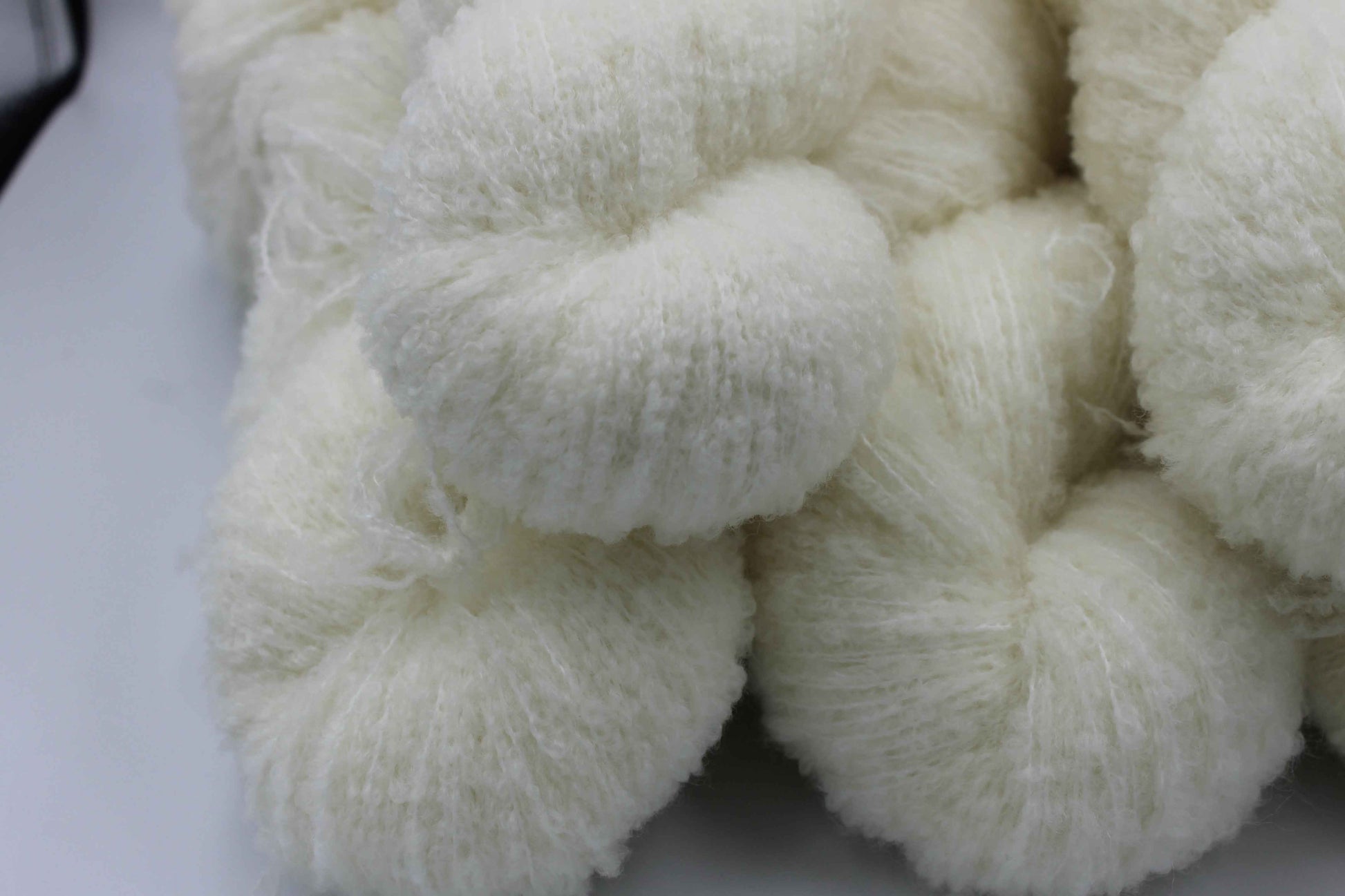 Neve 80% Superfine Merino Wool Boucle Yarn - 20% Nylon Lace Weight 100g Skein