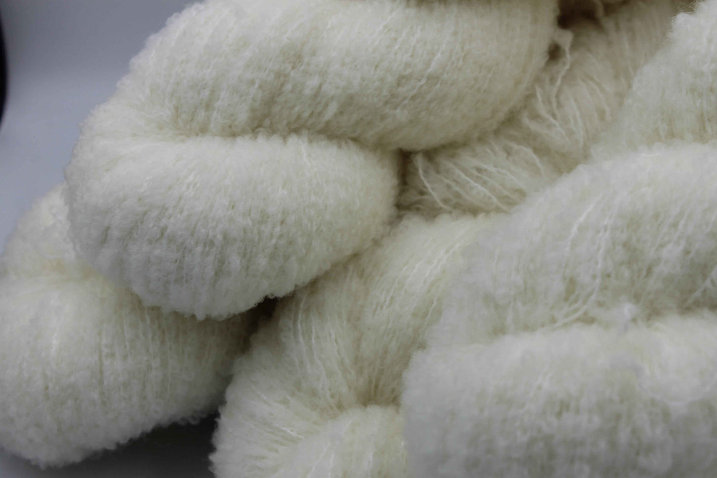 Neve 80% Superfine Merino Wool Boucle Yarn - 20% Nylon Lace Weight 100g Skein