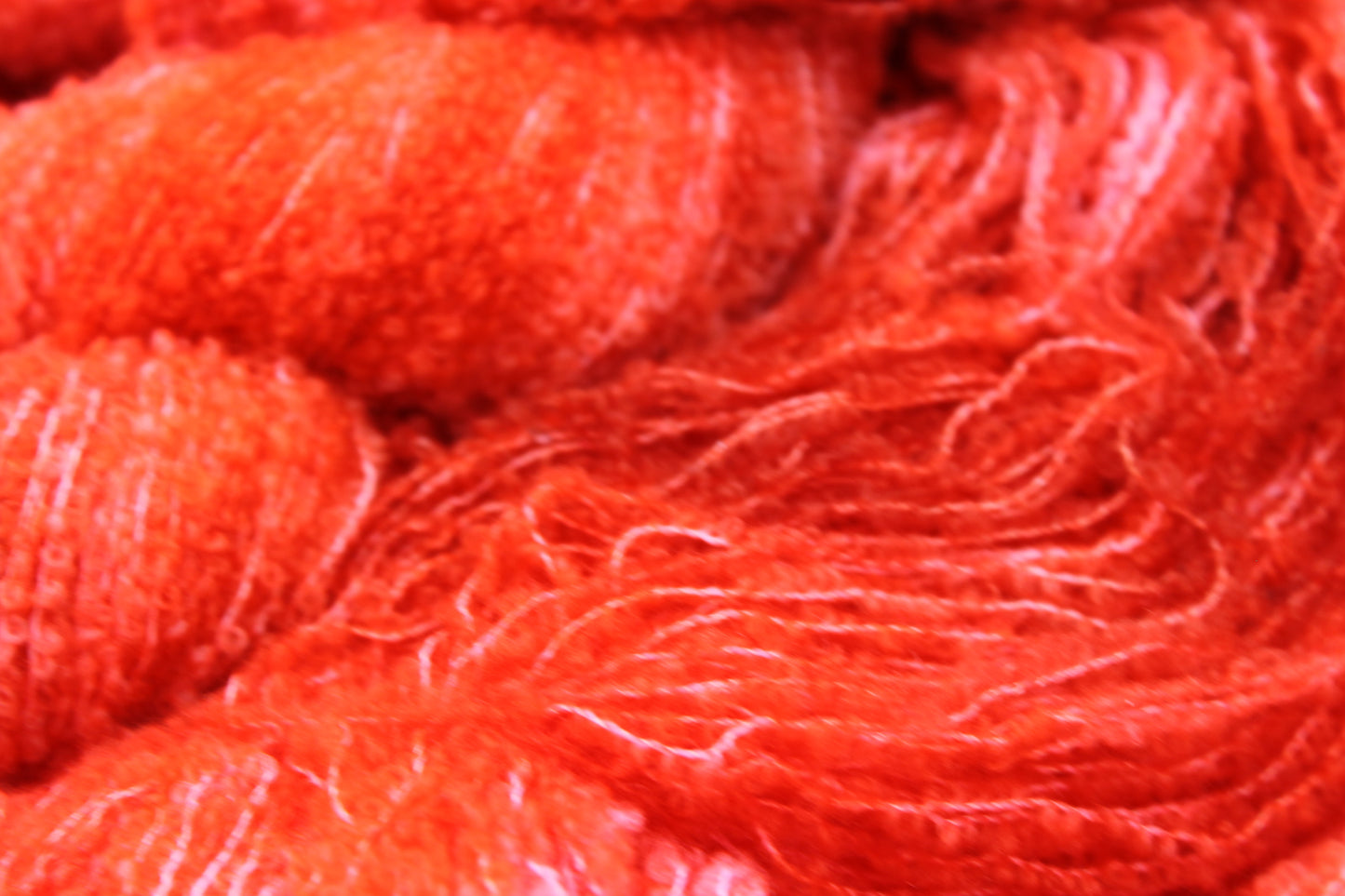 Velvet Blaze  80% Superfine Merino Wool Boucle Yarn - 20% Nylon Lace Weight 100g Skein