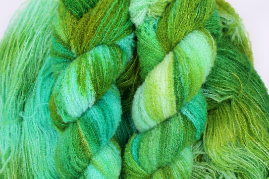 Mosscoil  80% Superfine Merino Wool Boucle Yarn - 20% Nylon Lace Weight 100g Skein