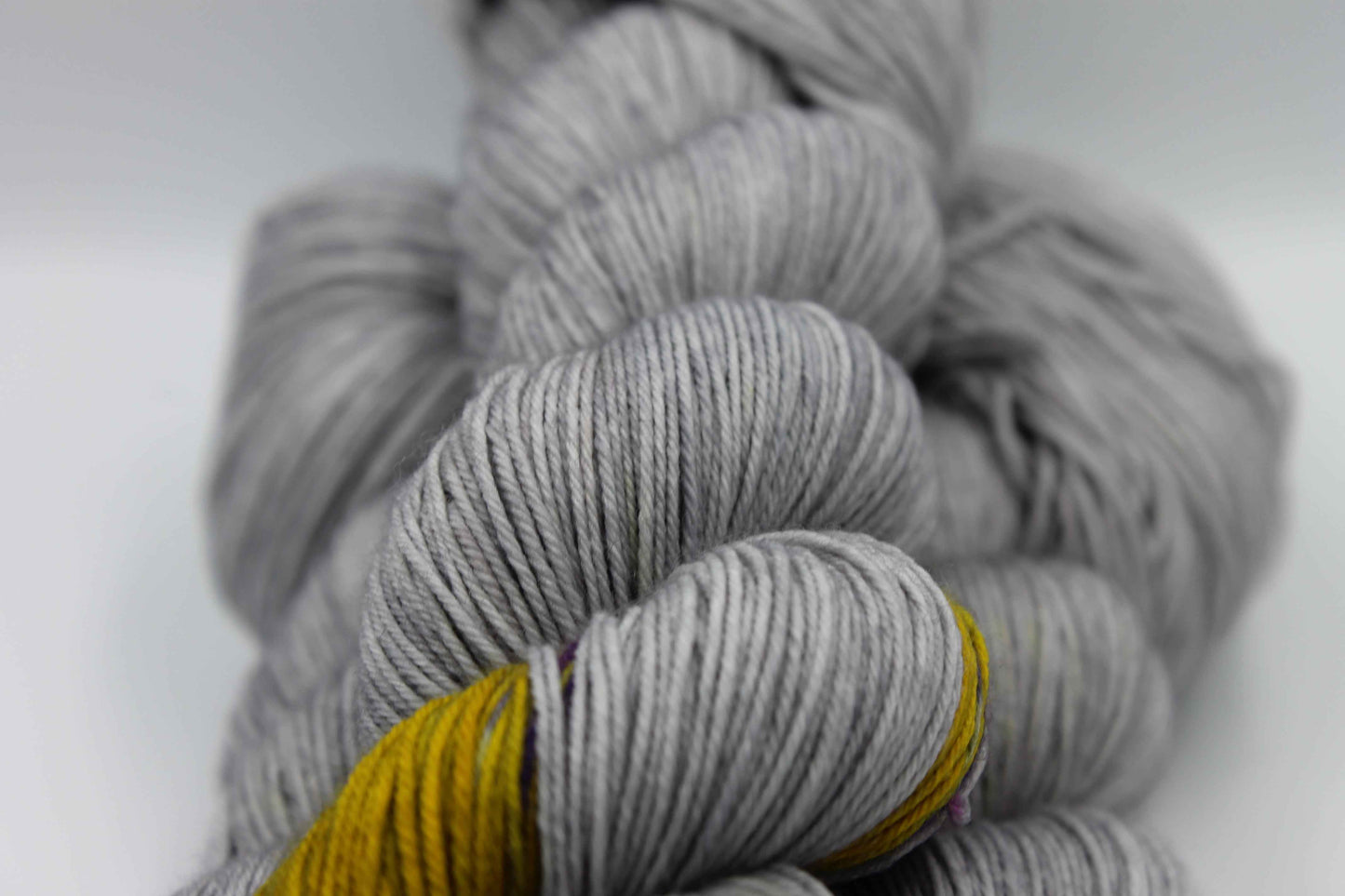Hearth Glow Haze Assigned Pooling Sock Skein 100g Hand Dyed Merino Nylon Yarn 75% SuperWash Merino 25% Nylon