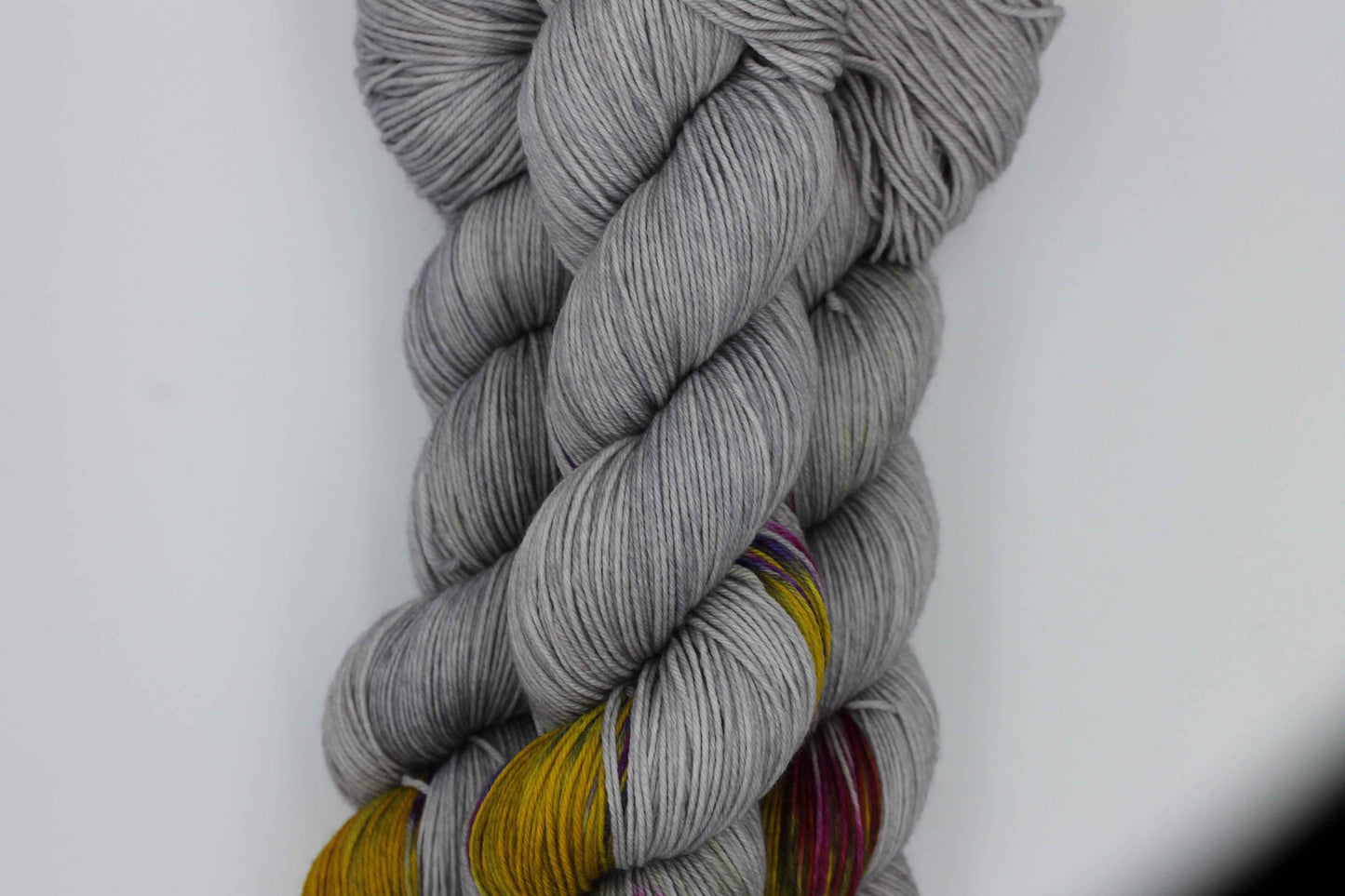 Hearth Glow Haze Assigned Pooling Sock Skein 100g Hand Dyed Merino Nylon Yarn 75% SuperWash Merino 25% Nylon