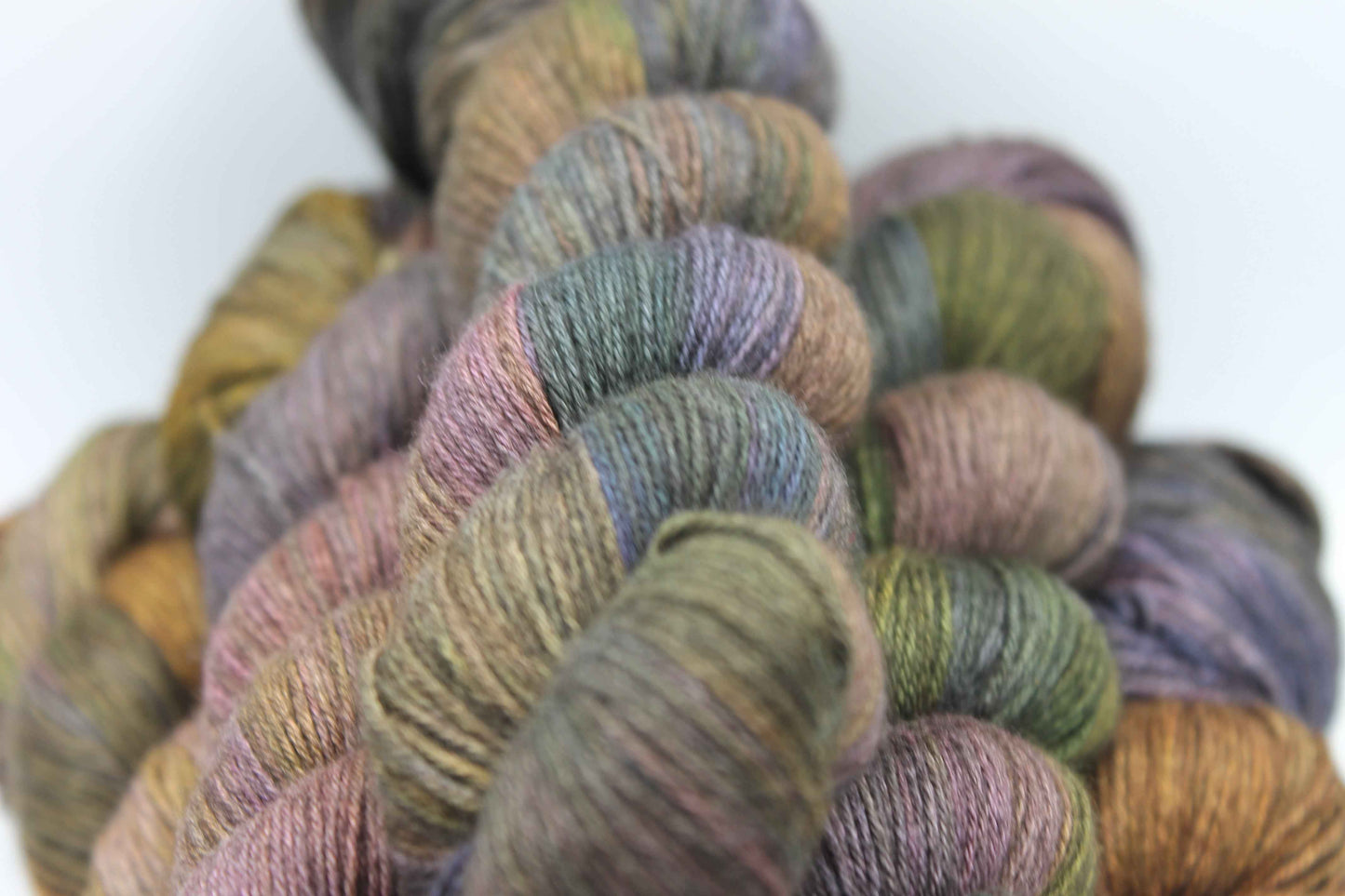 Twilight Bramble Sock Yarn Skein 50% Yak 50% Silk 100g