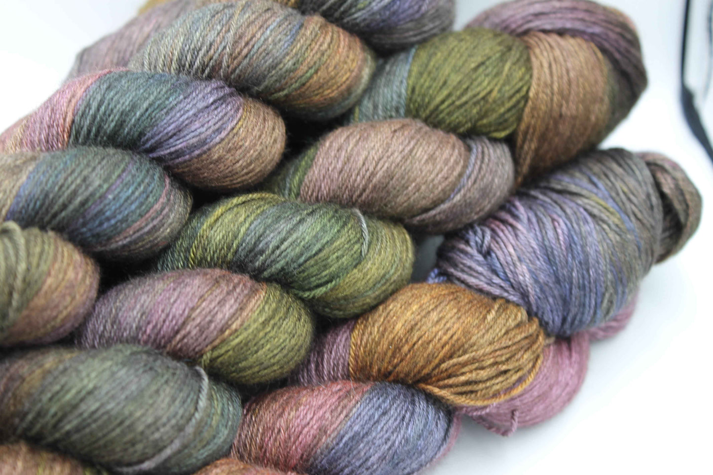 Twilight Bramble Sock Yarn Skein 50% Yak 50% Silk 100g