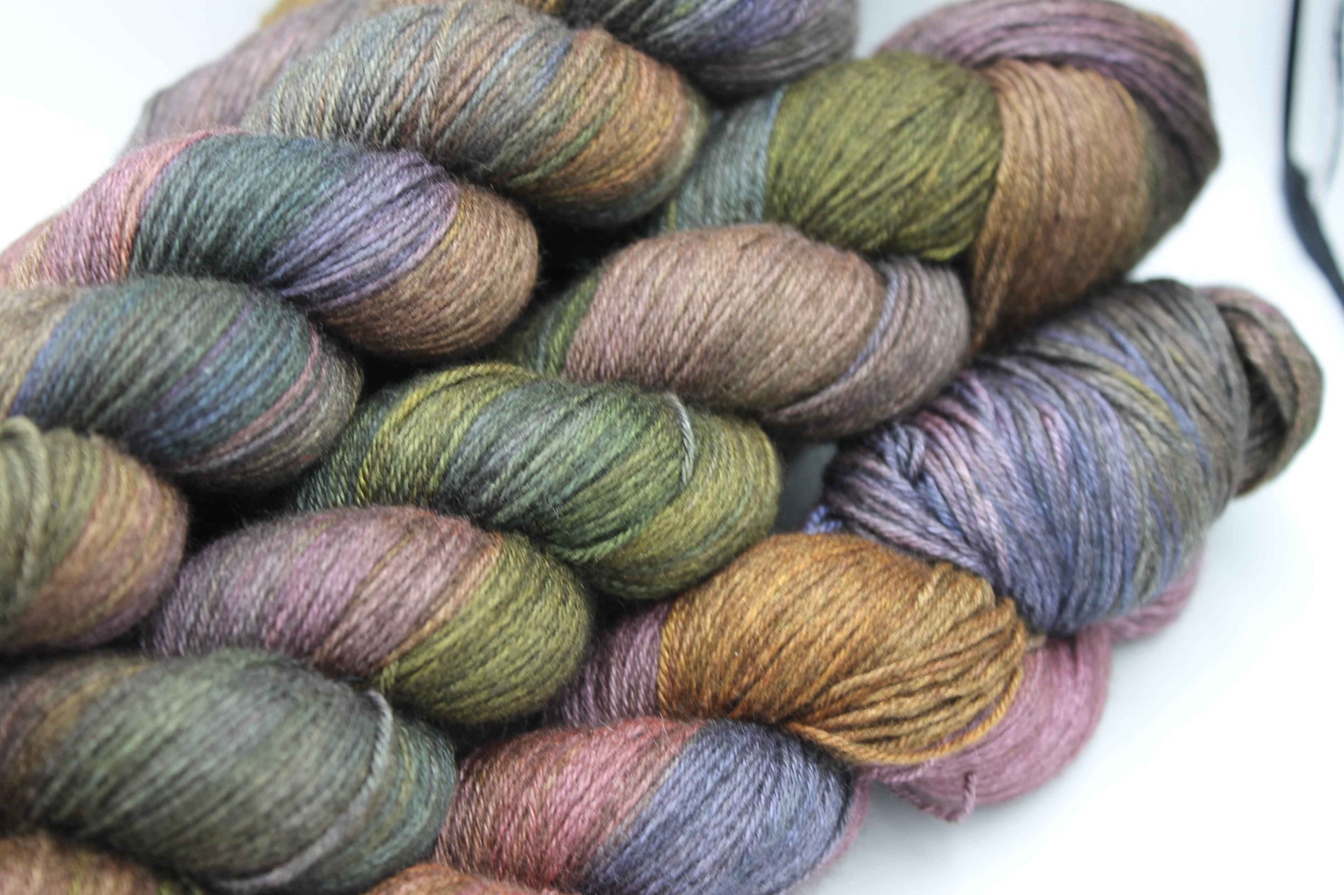 Twilight Bramble Sock Yarn Skein 50% Yak 50% Silk 100g