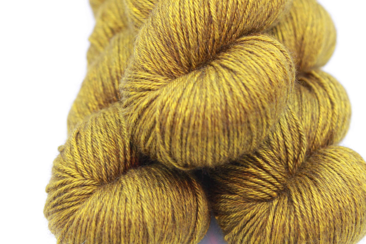 Victorian Brass Yak Silk Sock Yarn 50% Yak 50% Silk 100g
