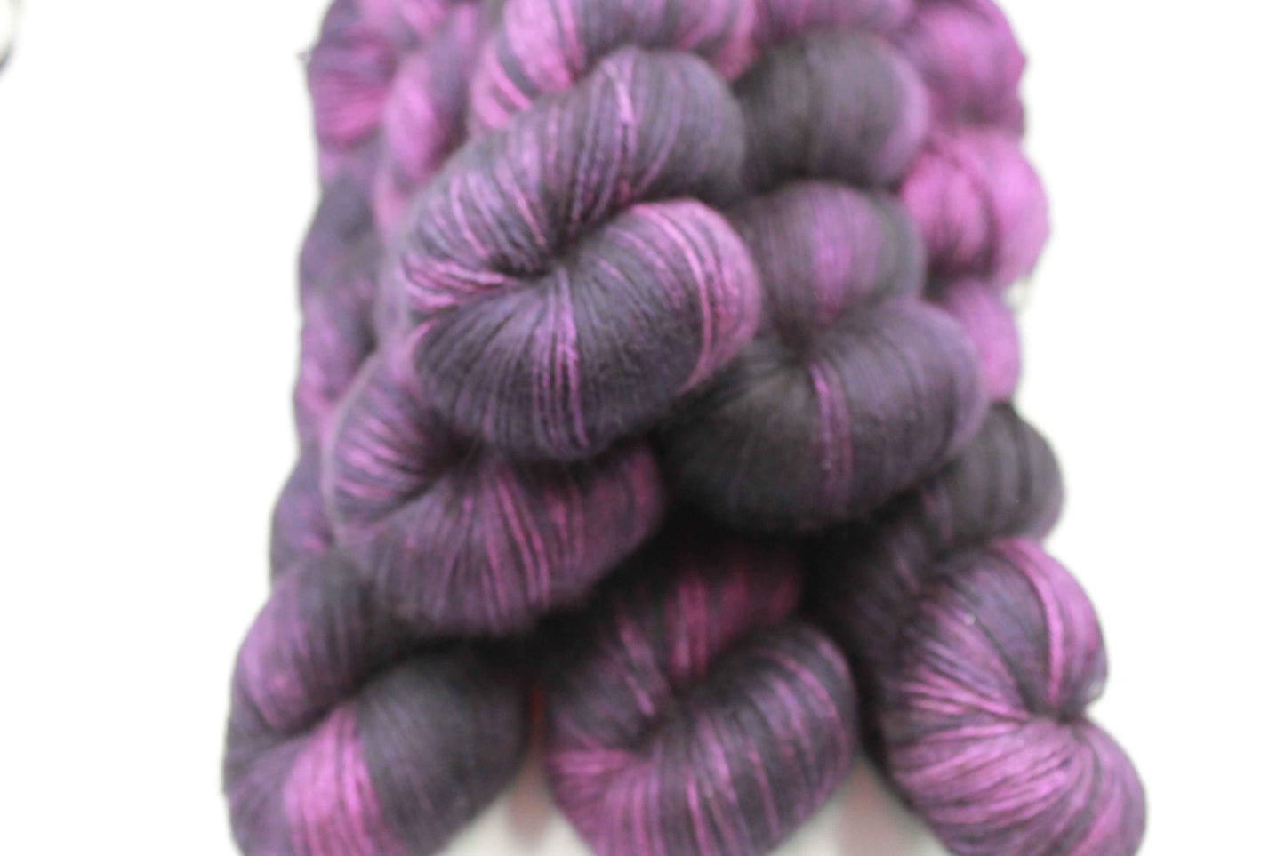 Victorian Plum Yak Silk Sock Yarn 50% Yak 50% Silk 100g