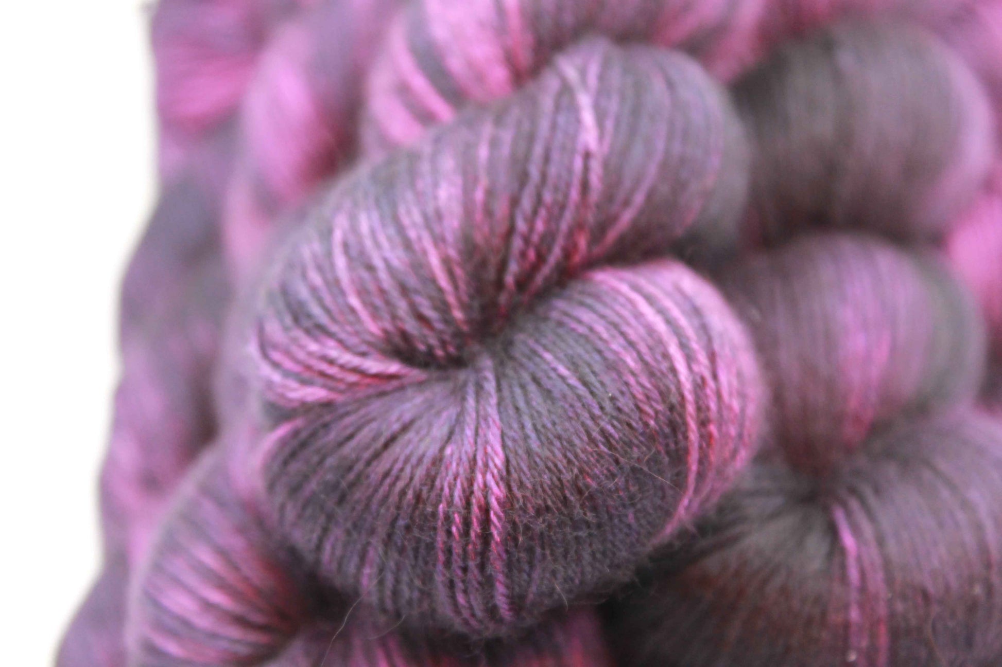 Victorian Plum Yak Silk Sock Yarn 50% Yak 50% Silk 100g