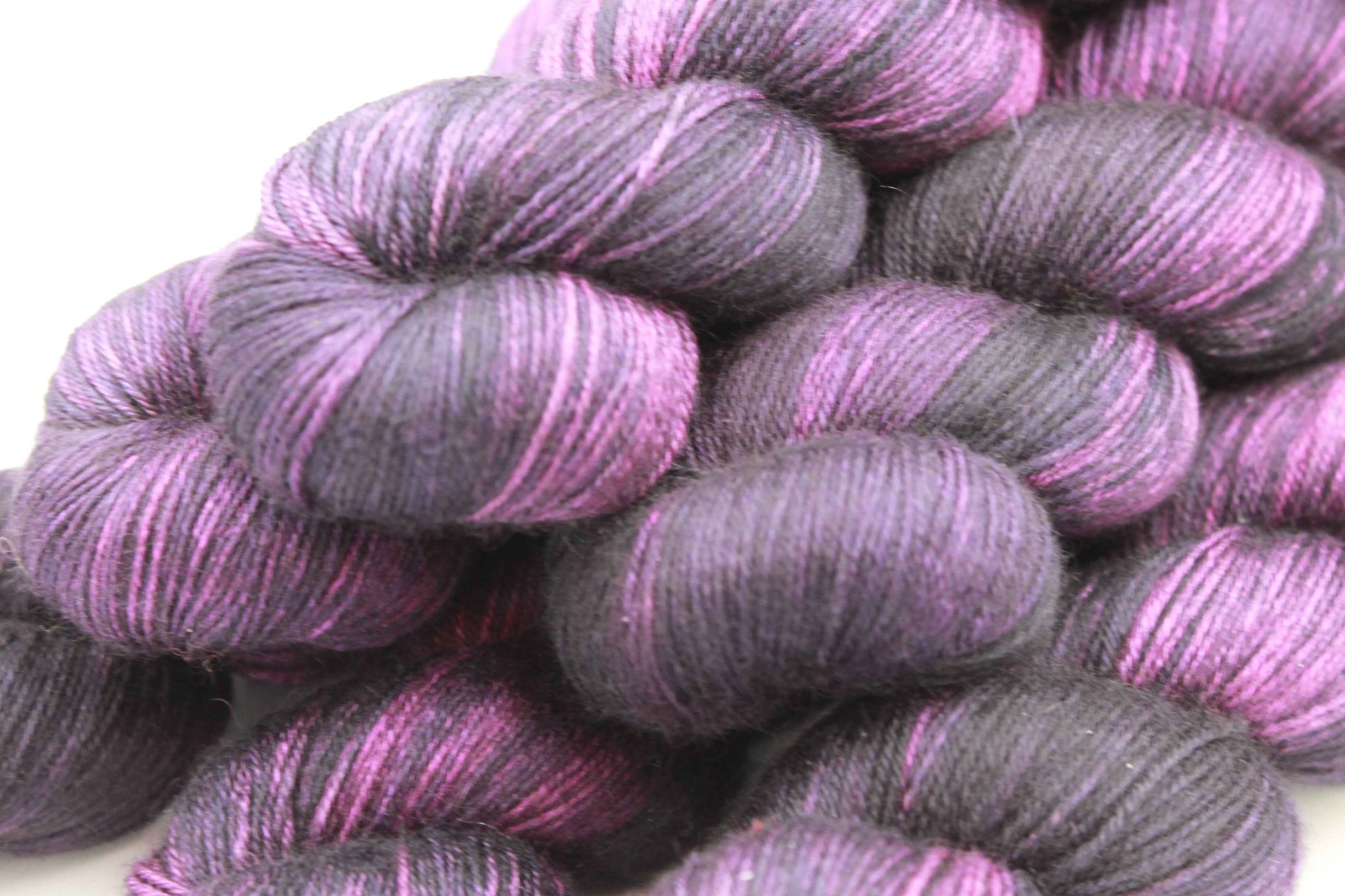 Victorian Plum Yak Silk Sock Yarn 50% Yak 50% Silk 100g