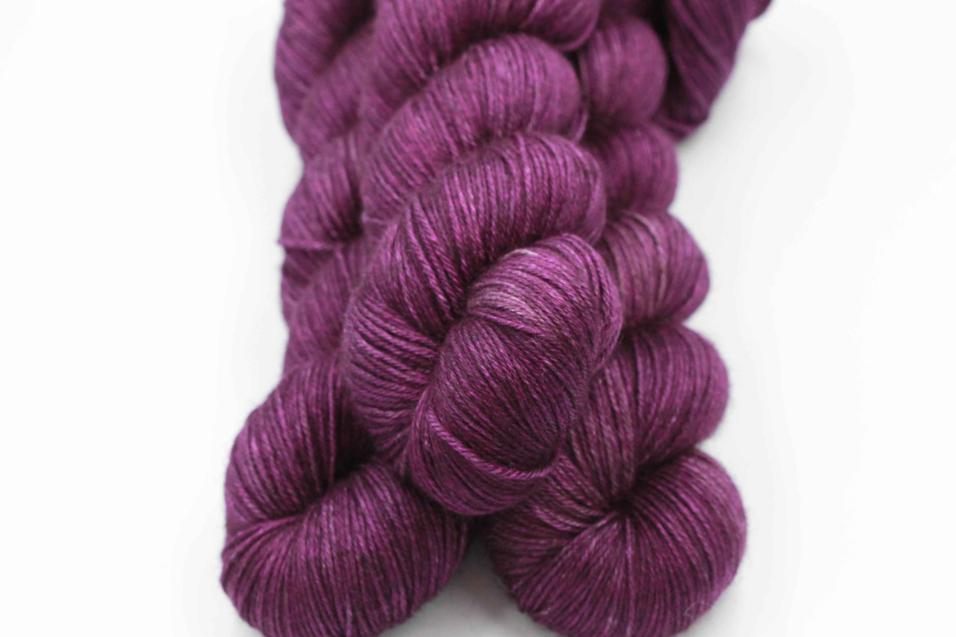 Plum Yak Silk Sock Yarn 50% Yak 50% Silk 100g