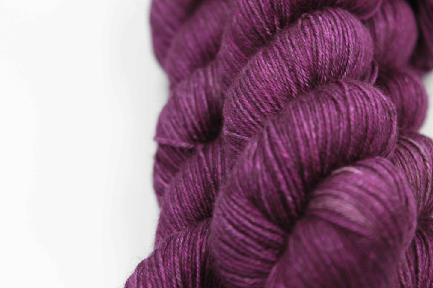 Plum Yak Silk Sock Yarn 50% Yak 50% Silk 100g