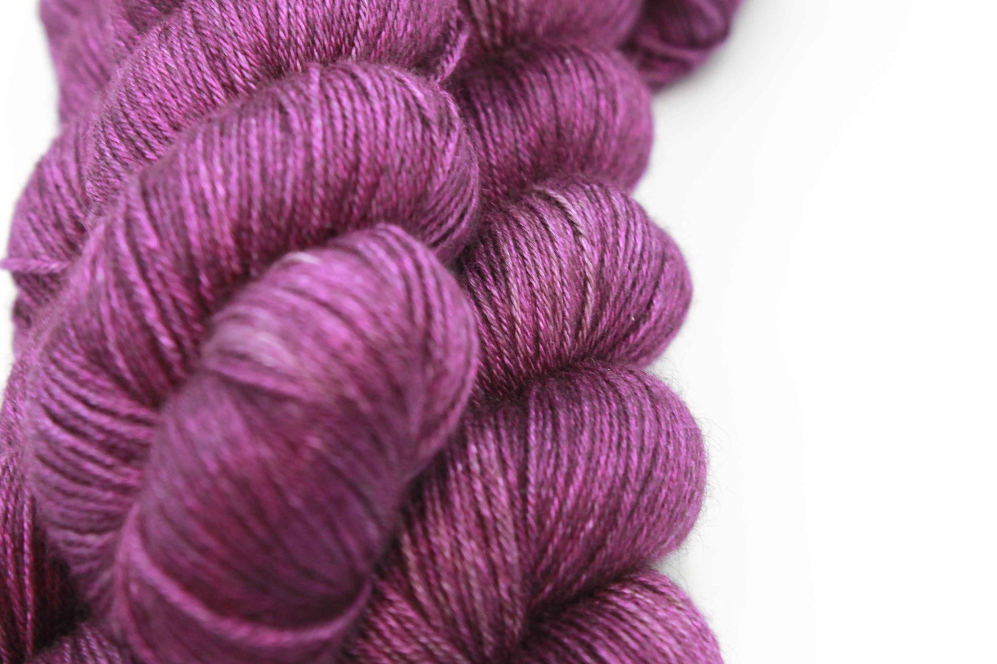 Plum Yak Silk Sock Yarn 50% Yak 50% Silk 100g