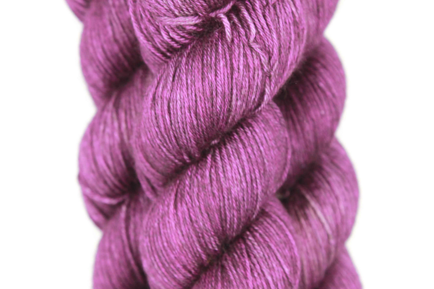 Plum Yak Silk Sock Yarn 50% Yak 50% Silk 100g