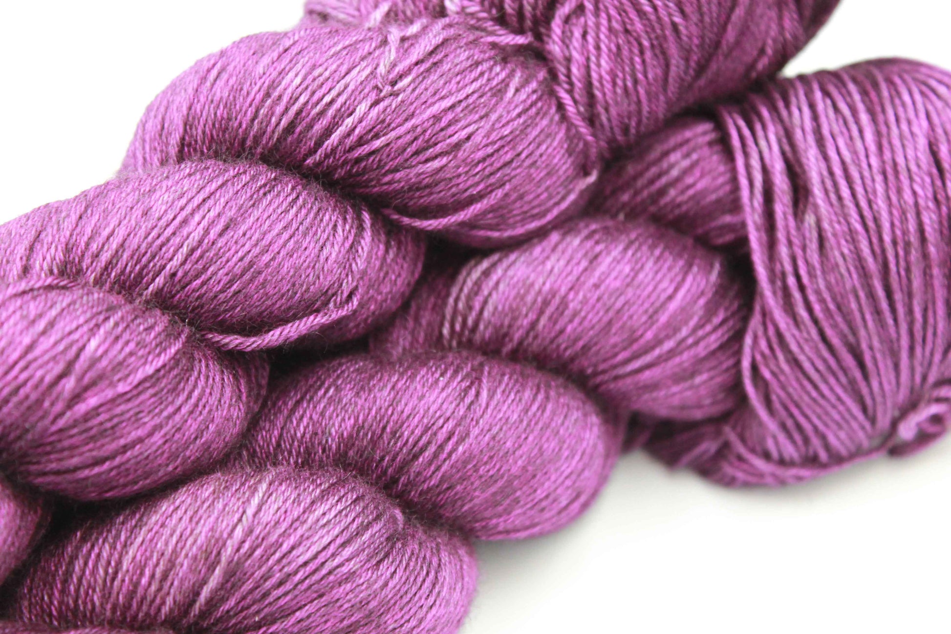Plum Yak Silk Sock Yarn 50% Yak 50% Silk 100g