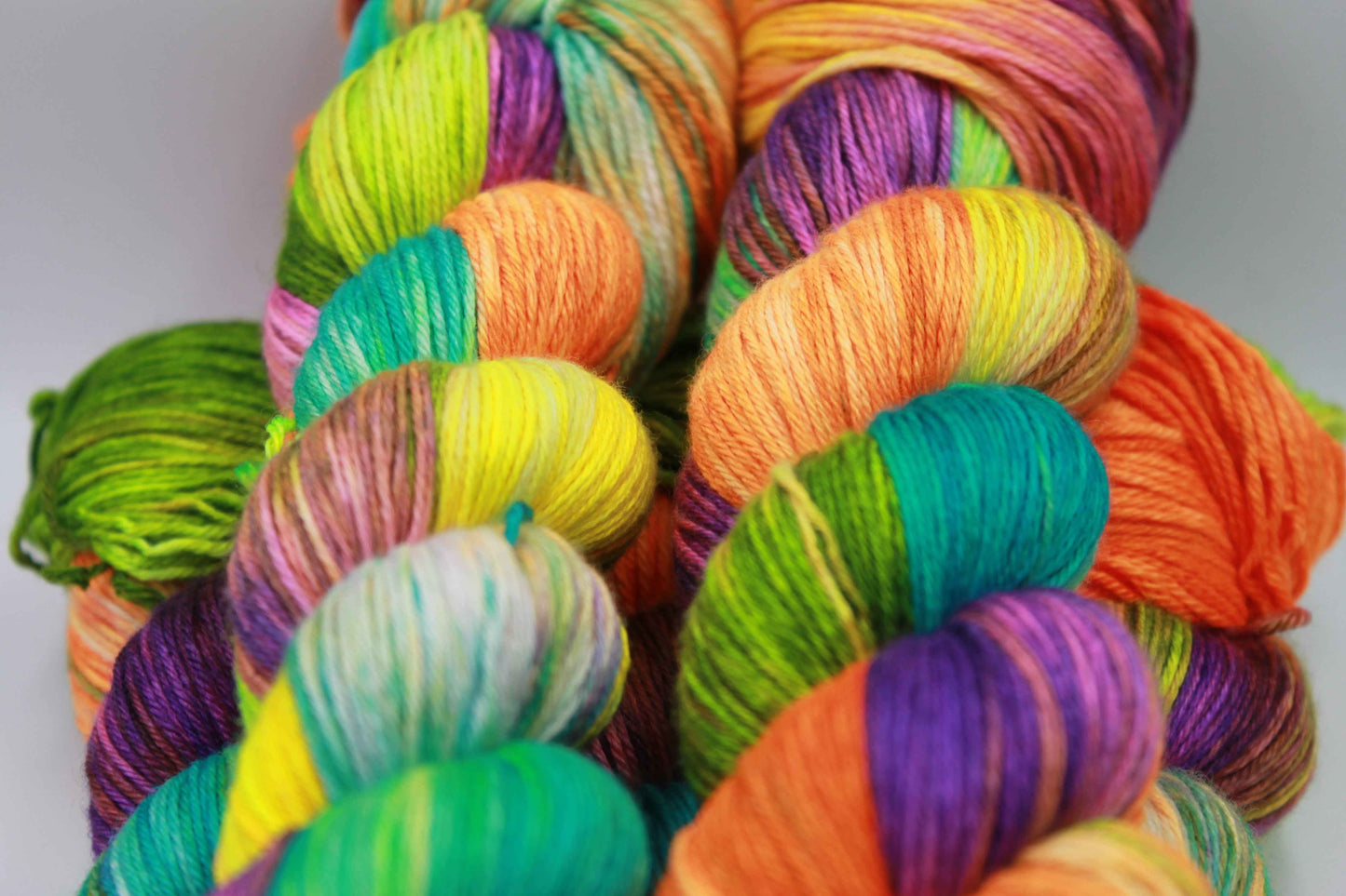 Summer of '76 Sock Yarn Skein - 50% Superwash Merino Wool, 50% Silk, 100g Skeins