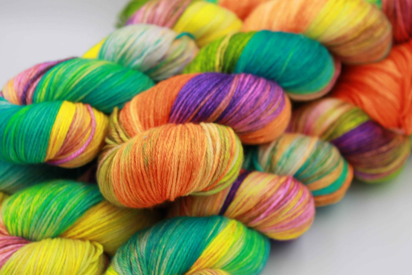 Summer of '76 Sock Yarn Skein - 50% Superwash Merino Wool, 50% Silk, 100g Skeins