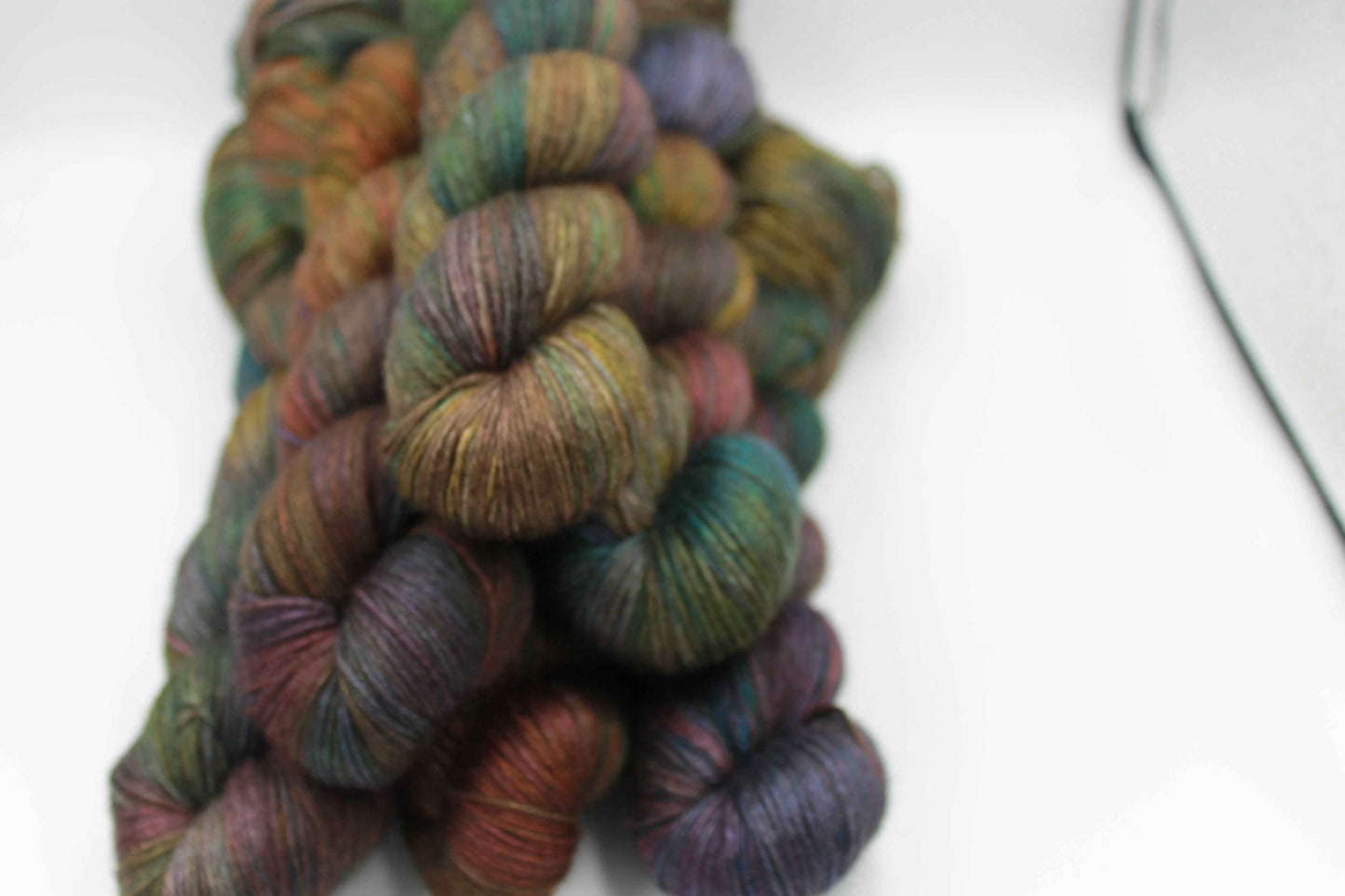 Dragonfly Ember Sock Yarn Skein 50% Yak 50% Silk 100g