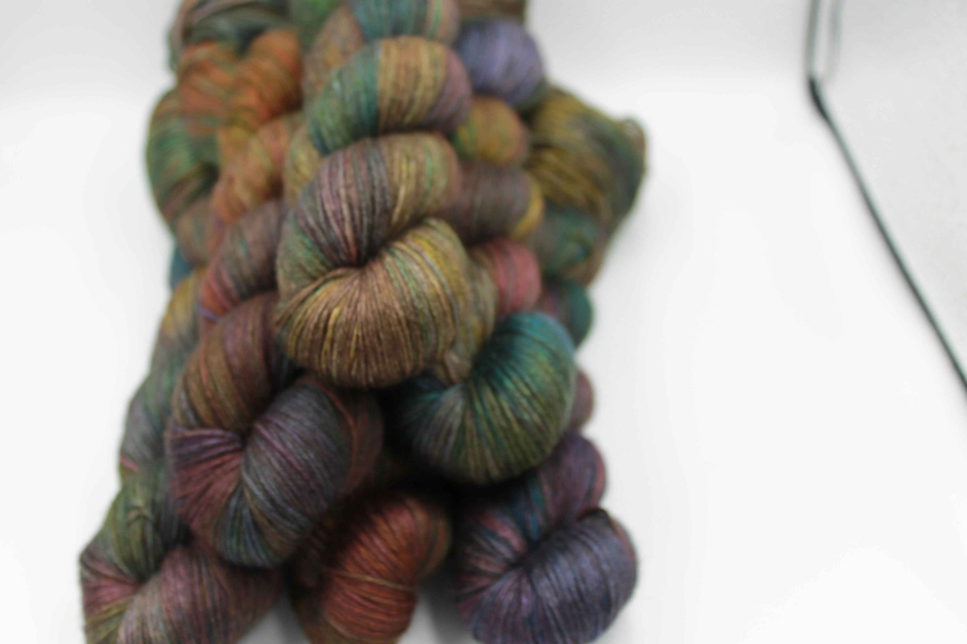 Dragonfly Ember Sock Yarn Skein 50% Yak 50% Silk 100g