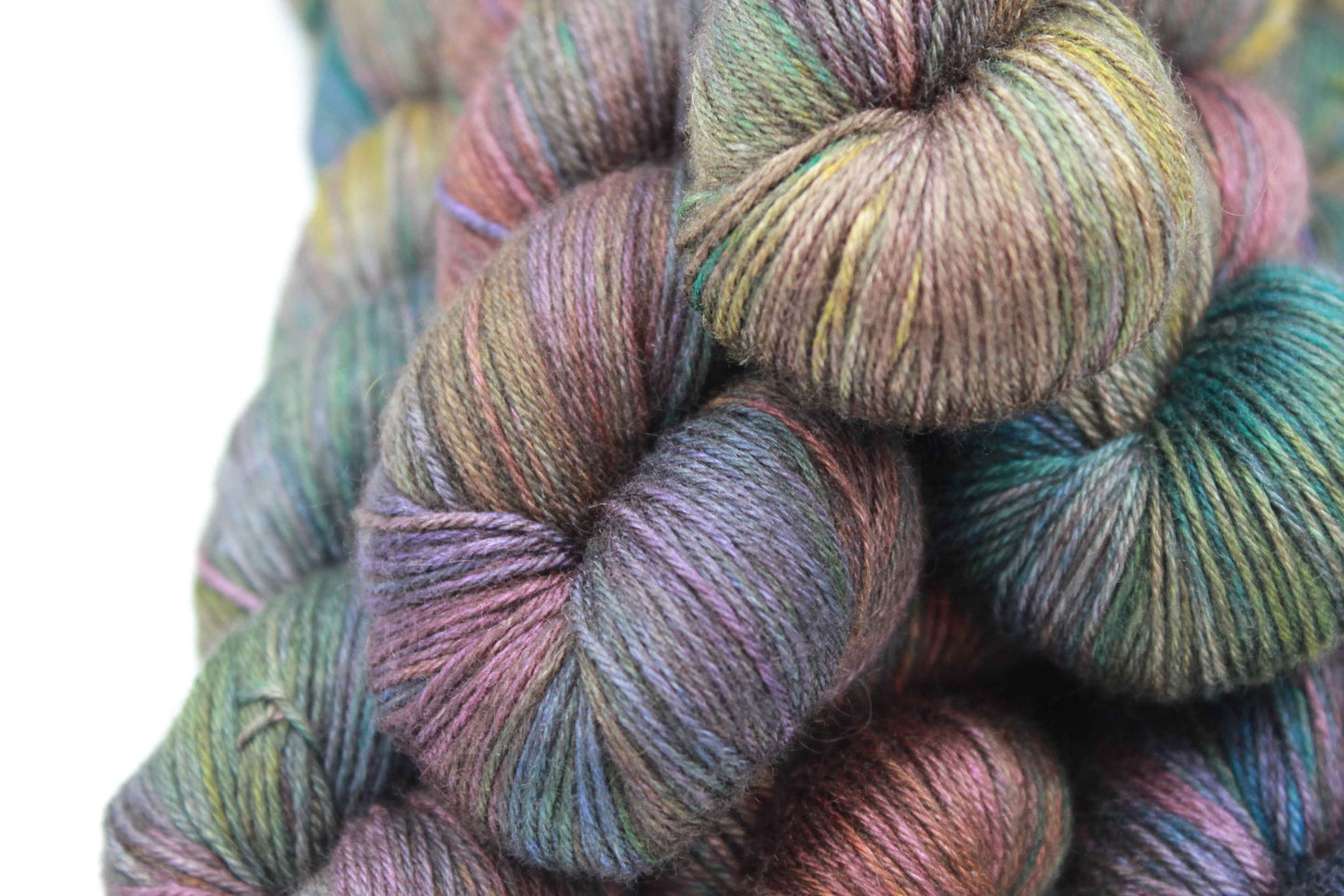 Dragonfly Ember Sock Yarn Skein 50% Yak 50% Silk 100g