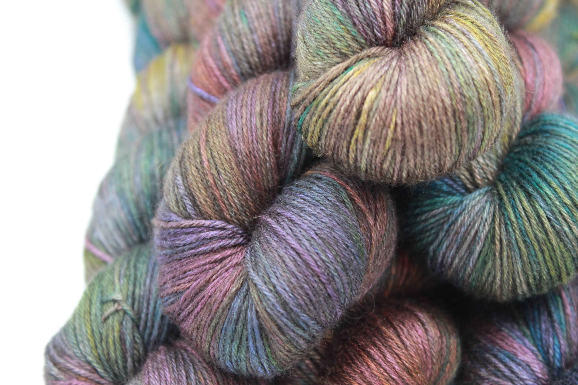 Dragonfly Ember Sock Yarn Skein 50% Yak 50% Silk 100g