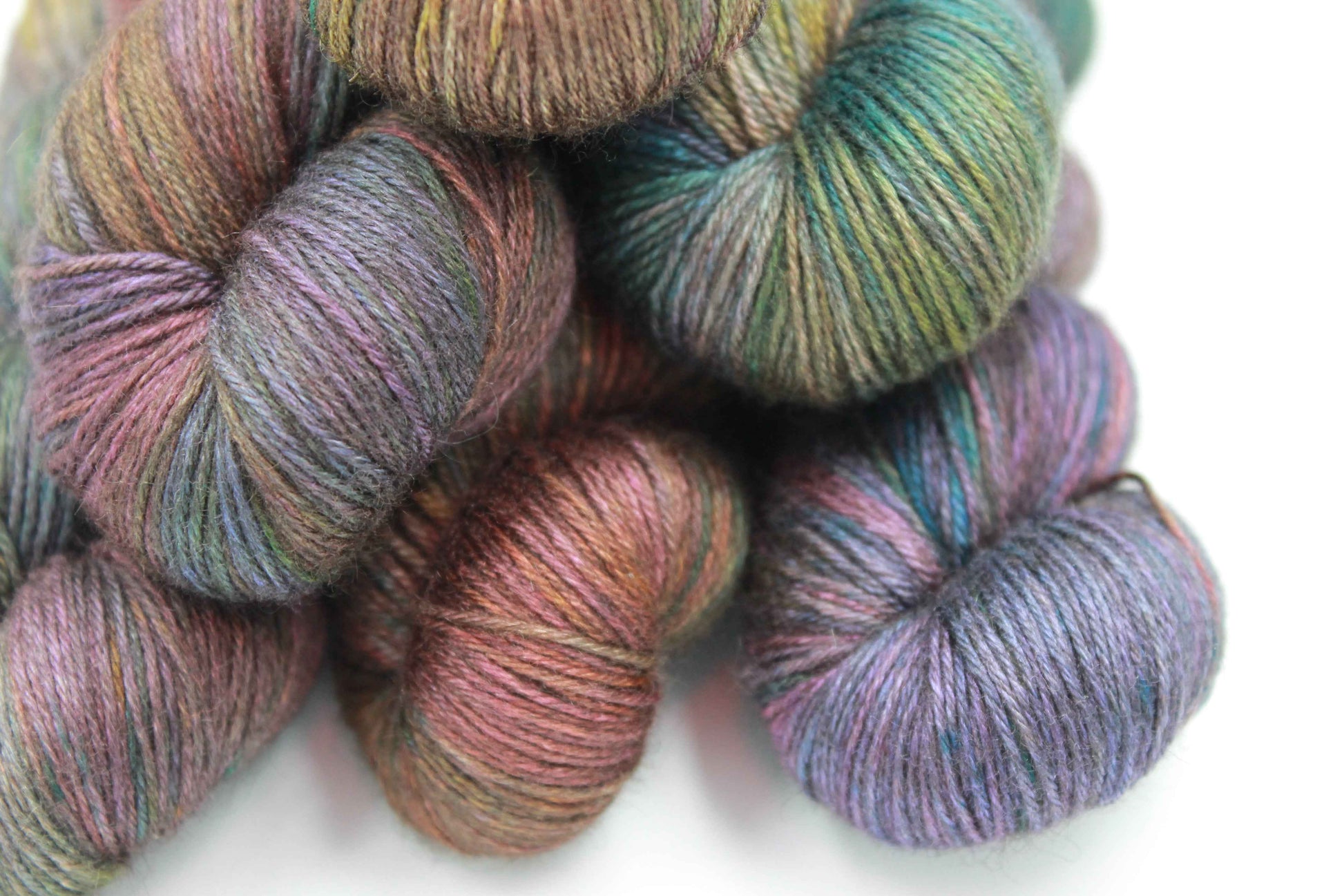 Dragonfly Ember Sock Yarn Skein 50% Yak 50% Silk 100g