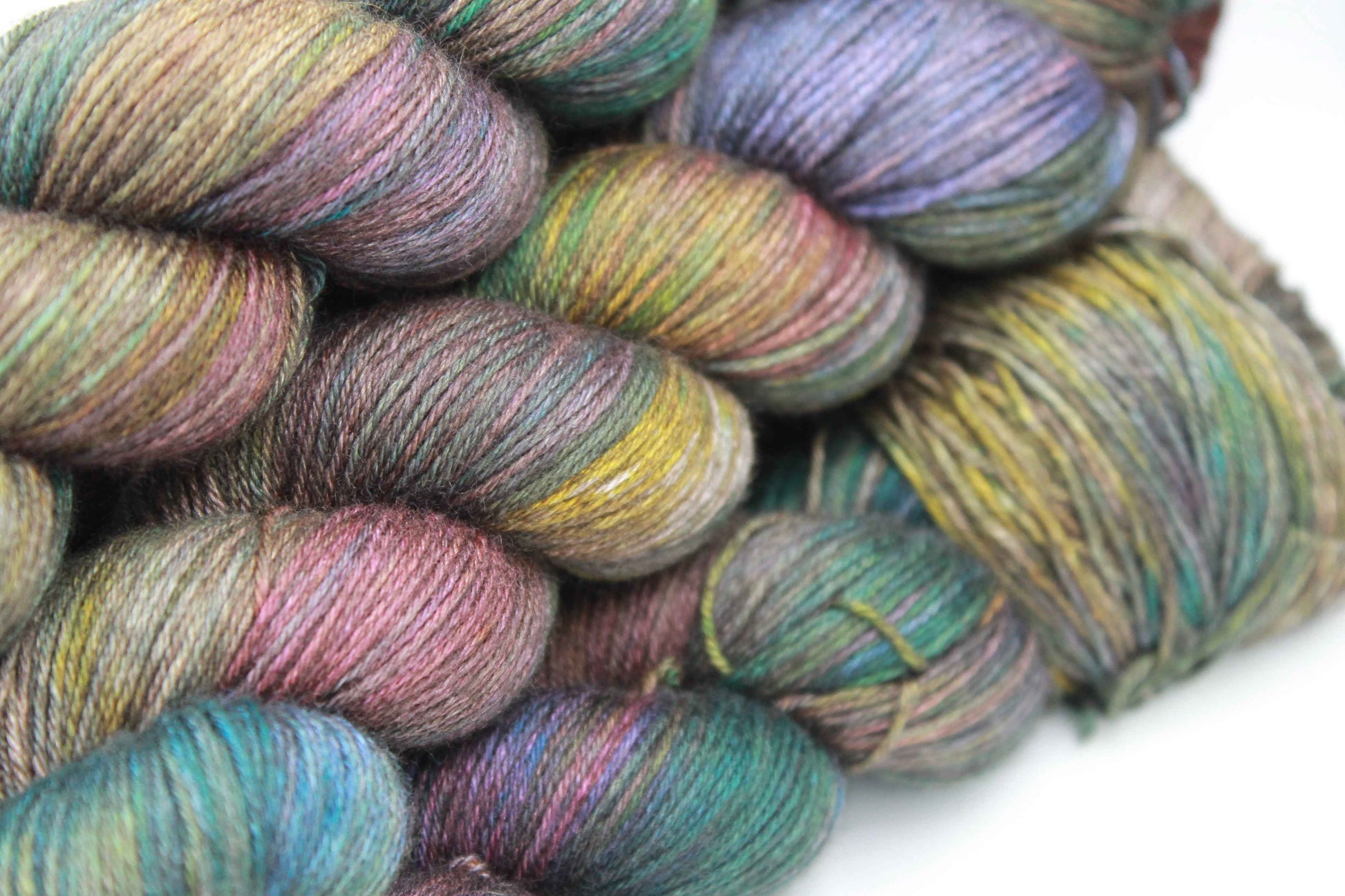 Dragonfly Ember Sock Yarn Skein 50% Yak 50% Silk 100g