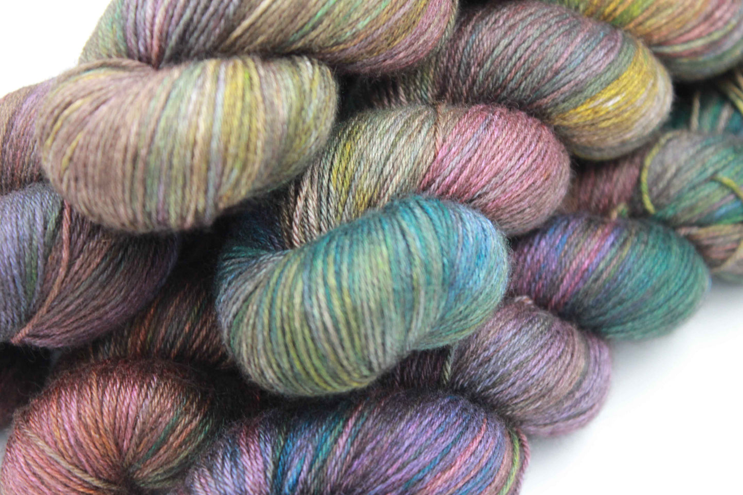 Dragonfly Ember Sock Yarn Skein 50% Yak 50% Silk 100g