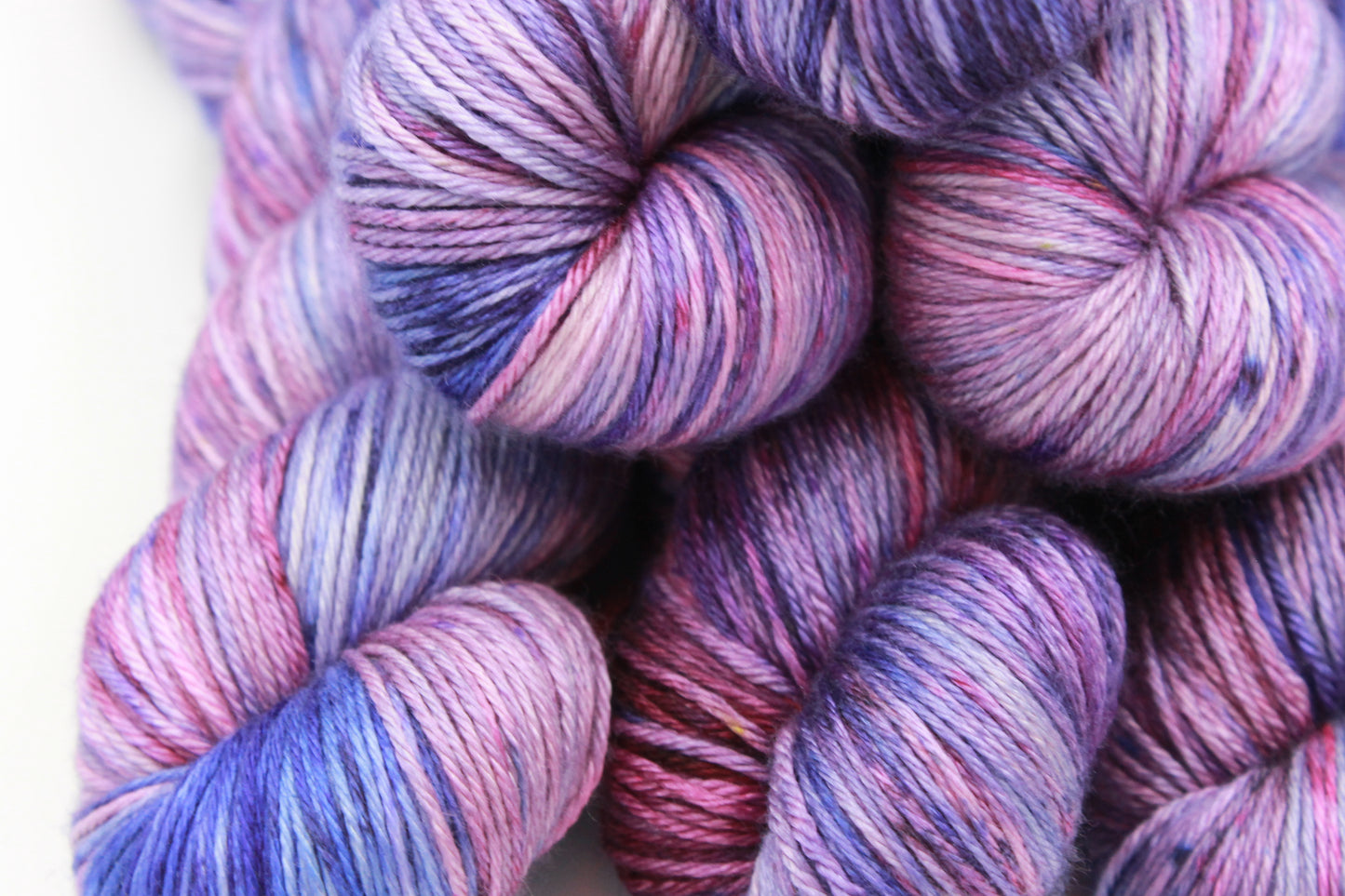 Lilac Blush Sock Yarn 50% Superwash Merino Wool 50% Silk 100g Skeins