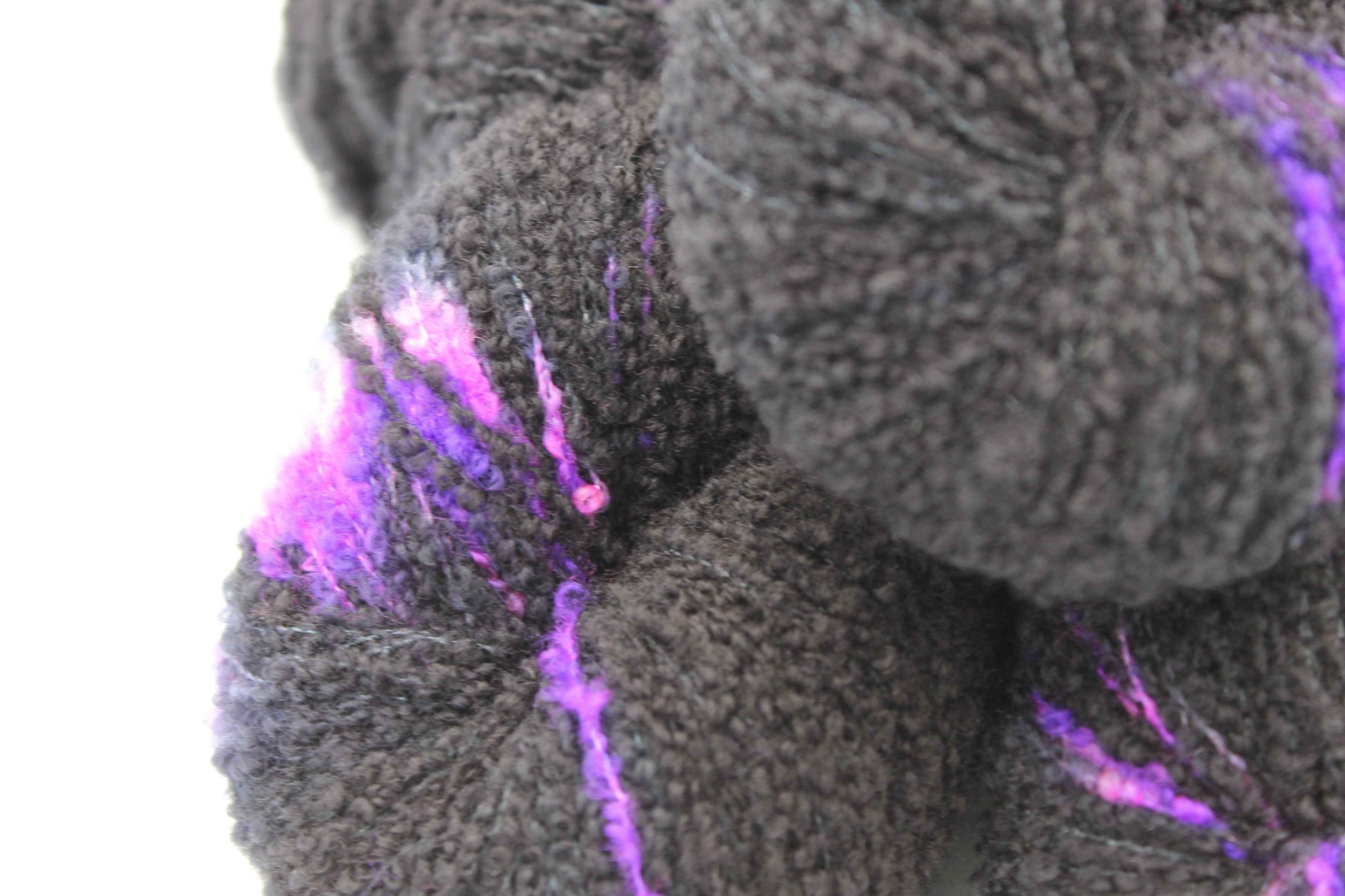 Electric Eclipse 80% Superfine Merino Wool Boucle Yarn - 20% Nylon Lace Weight 100g Skein