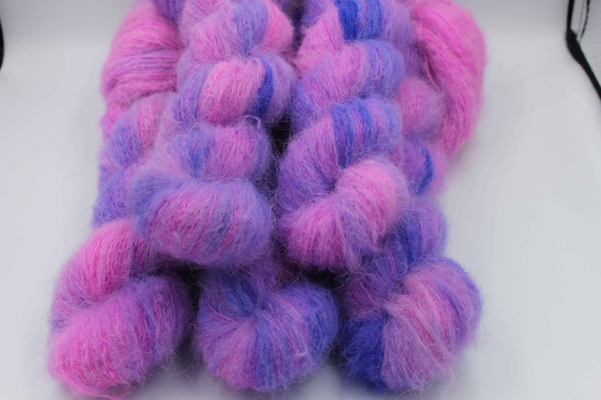 Bubblegum & Blue Jeans Exquisite Lace Yarn 50g Skein 74% Baby Suri Alpaca 26% Mulberry Silk
