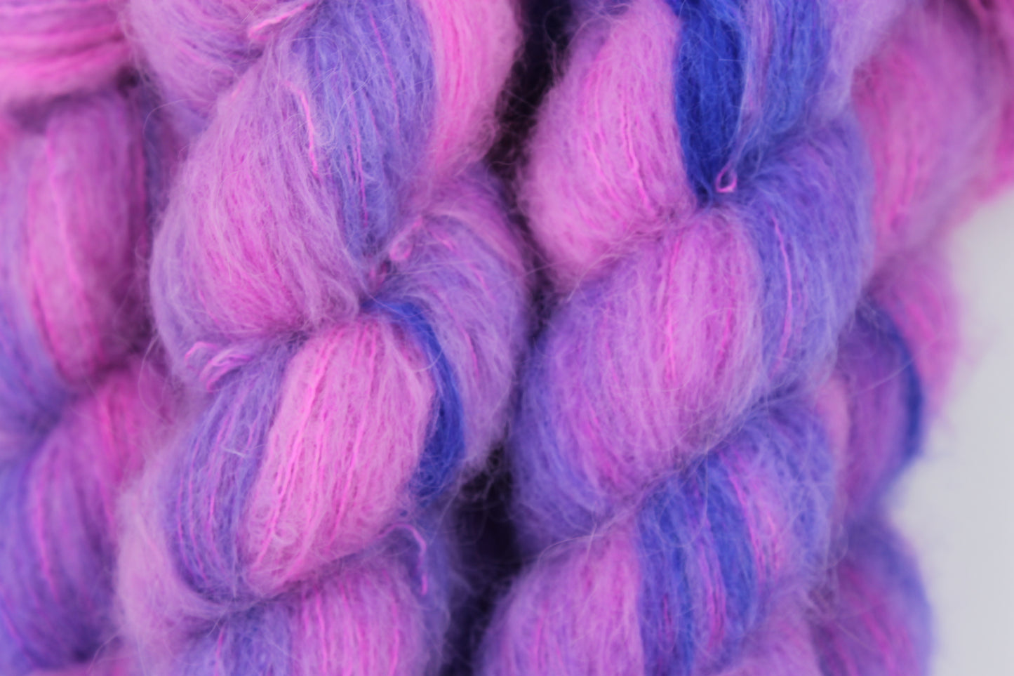 Bubblegum & Blue Jeans Exquisite Lace Yarn 50g Skein 74% Baby Suri Alpaca 26% Mulberry Silk