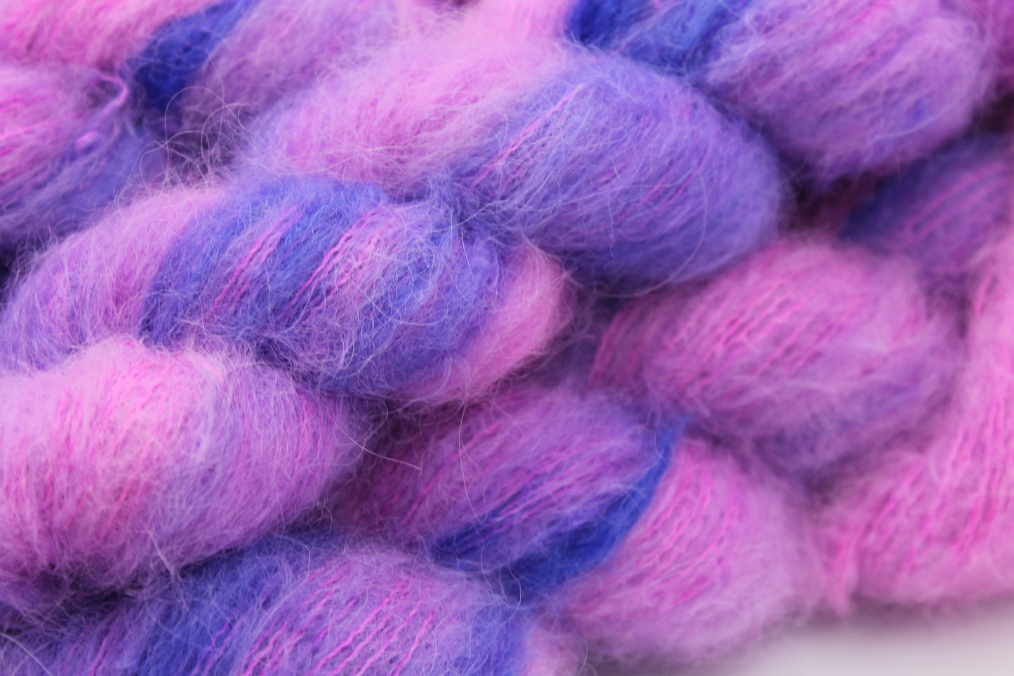 Bubblegum & Blue Jeans Exquisite Lace Yarn 50g Skein 74% Baby Suri Alpaca 26% Mulberry Silk