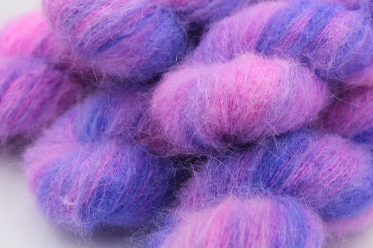 Bubblegum & Blue Jeans Exquisite Lace Yarn 50g Skein 74% Baby Suri Alpaca 26% Mulberry Silk