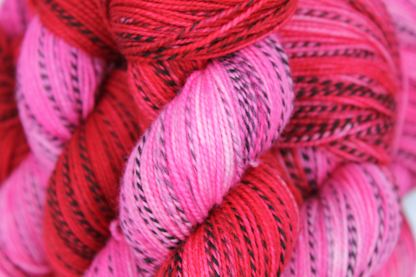 Sunburnt Zebra  - 100g Hand Dyed Zebra Sock Skein in 80% SuperWash Merino and 20% Nylon