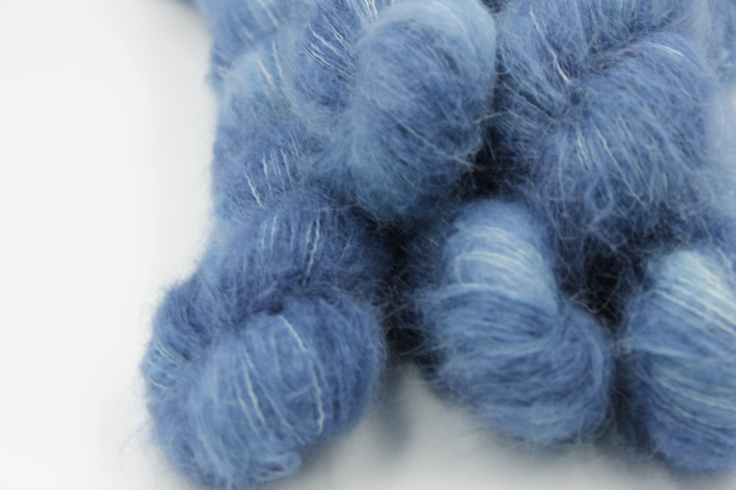 Mountain Blue Exquisite Lace Yarn 50g Skein 74% Baby Suri Alpaca 26% Mulberry Silk