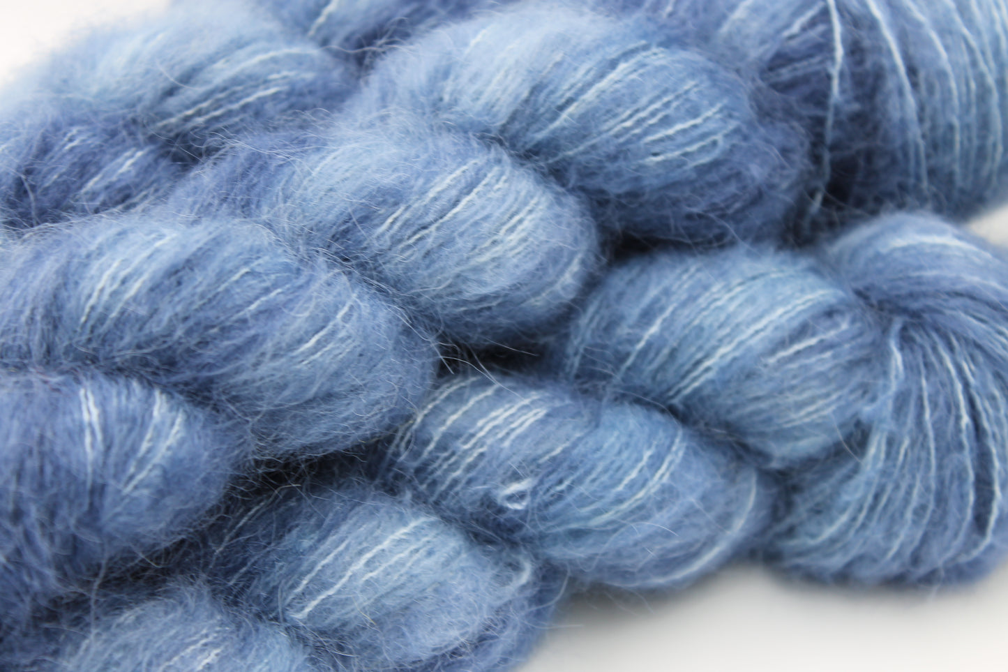 Mountain Blue Exquisite Lace Yarn 50g Skein 74% Baby Suri Alpaca 26% Mulberry Silk