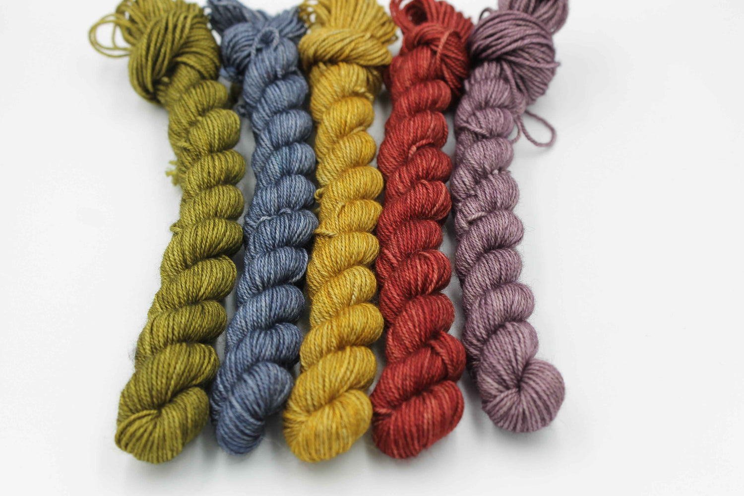 Hundred Acre Wood Mini Skein Set - 5 x 20g Sock Yarn (60% Superwash Merino, 20% Yak, 20% Silk