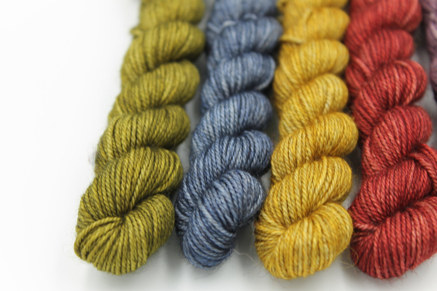 Hundred Acre Wood Mini Skein Set - 5 x 20g Sock Yarn (60% Superwash Merino, 20% Yak, 20% Silk